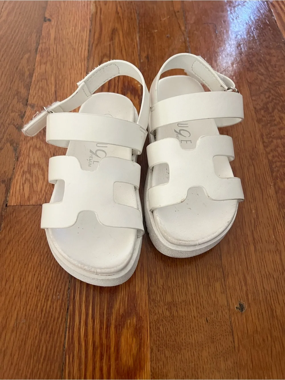 Roxy White Kids Strap Sandals
